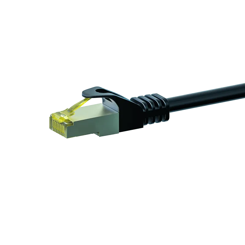 Cat7 S/FTP (PIMF) patchkabel 10m zwart