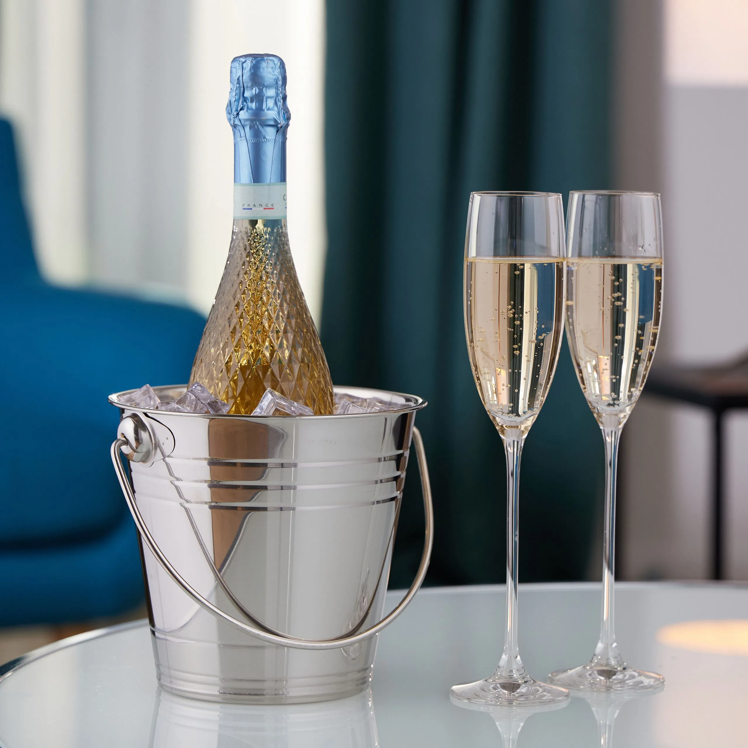 Champagnekoeler rvs 2,5 liter