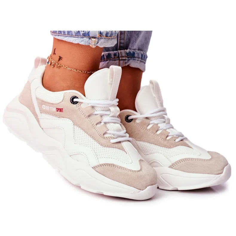 Dames Sportschoenen Sneakers Big Star Wit FF274958