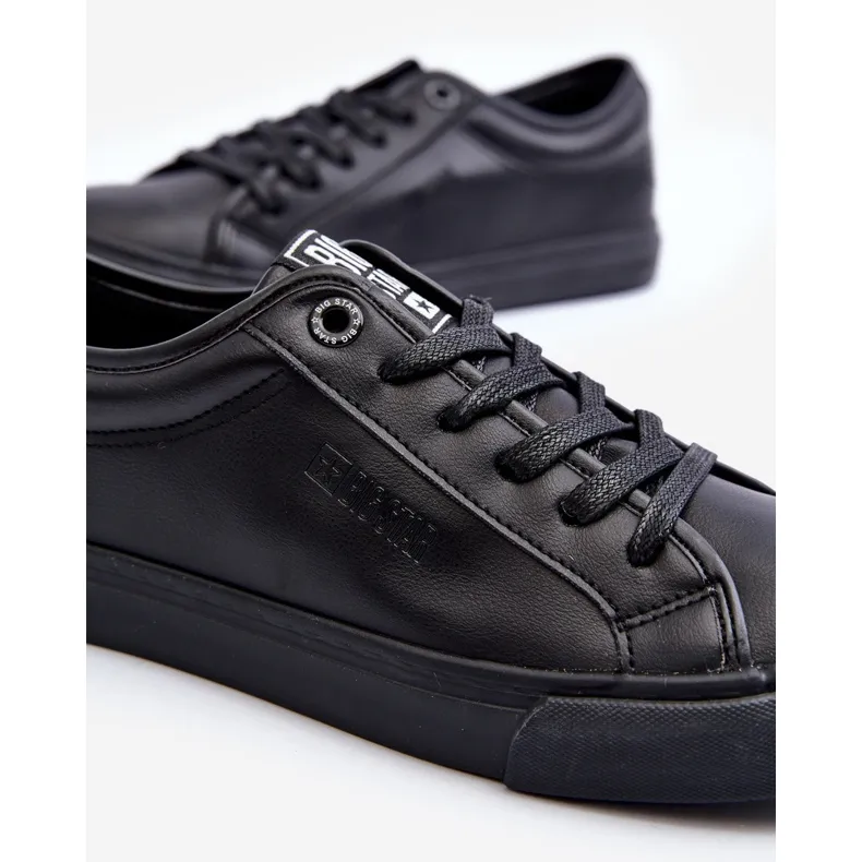 ECOLEREN HERENSNEAKERS ZWART BIG STAR JJ174234