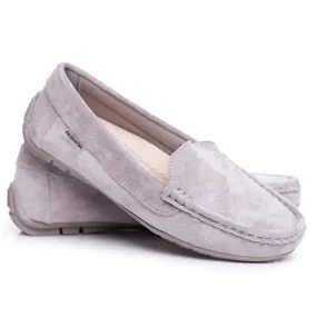 EVE Grijze loafers voor dames Suede Morreno grijs