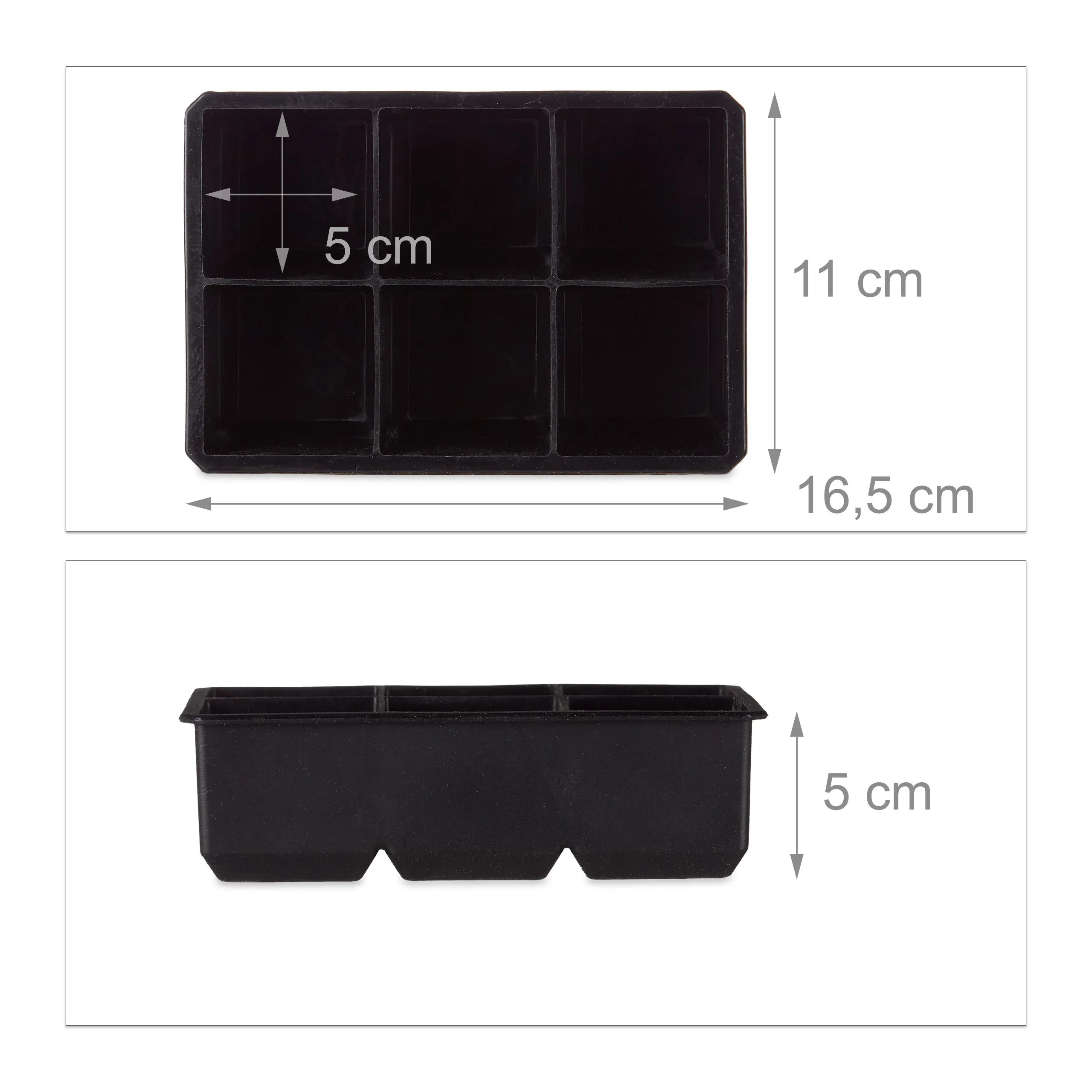 IJsblokjesvorm siliconen 5 cm set van 2