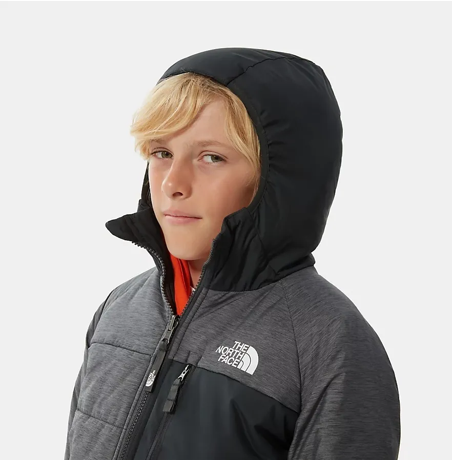 Jas The North Face Boys Reversible Perrito Asphalt Grey Heather