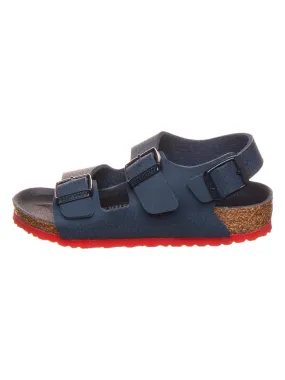 Leren sandalen "Milano" donkerblauw
