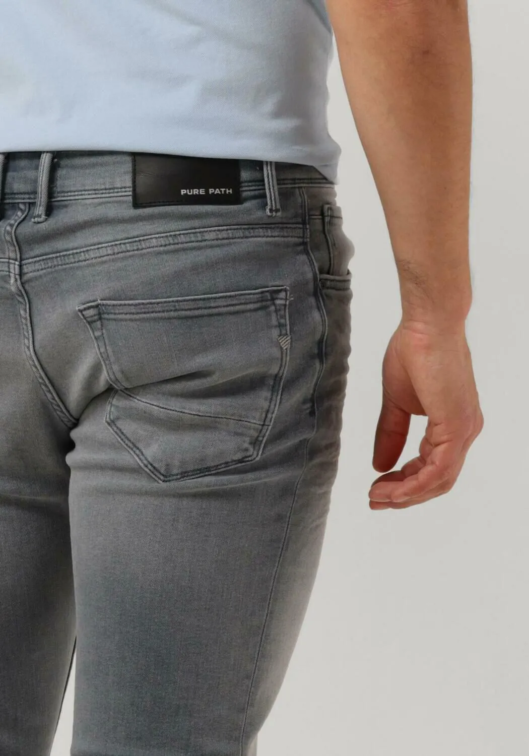 Pure Path Slim Fit Grijze Jeans The Jone Gray Heren