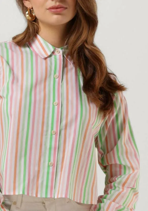 SCOTCH & SODA Dames Blouses Multi Striped Boxy Fit Shirt Multi