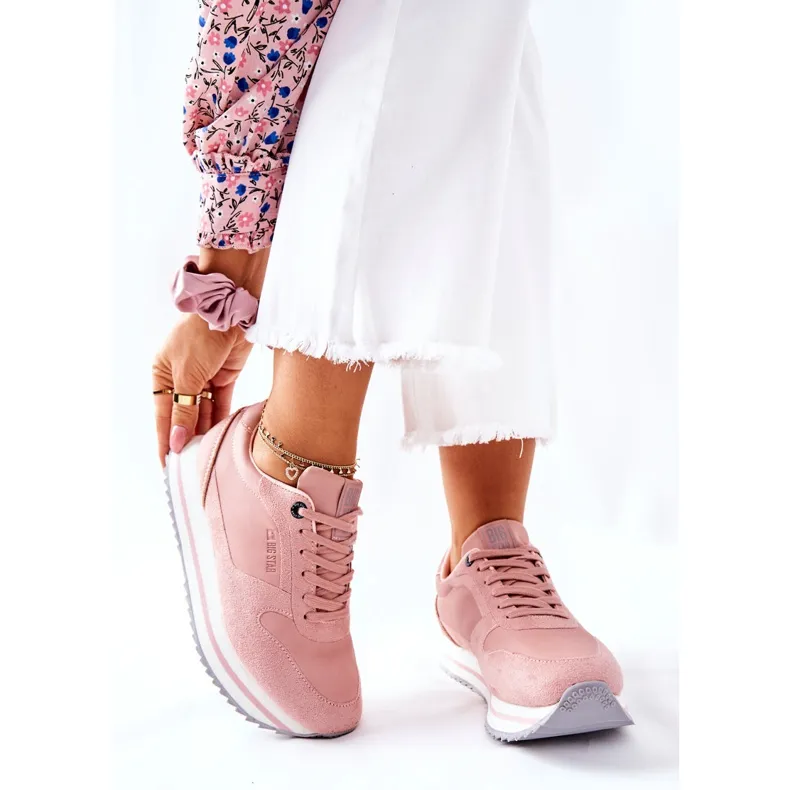 Sportschoenen Memory Foam Big Star II274218 Nude roze
