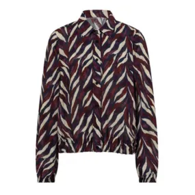  Studio Anneloes Jonny leaves crepe blouse Rood