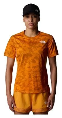 THE NORTH FACE SUNRISER ORANGE TECHNISCH TSHIRT VOOR DAMES
