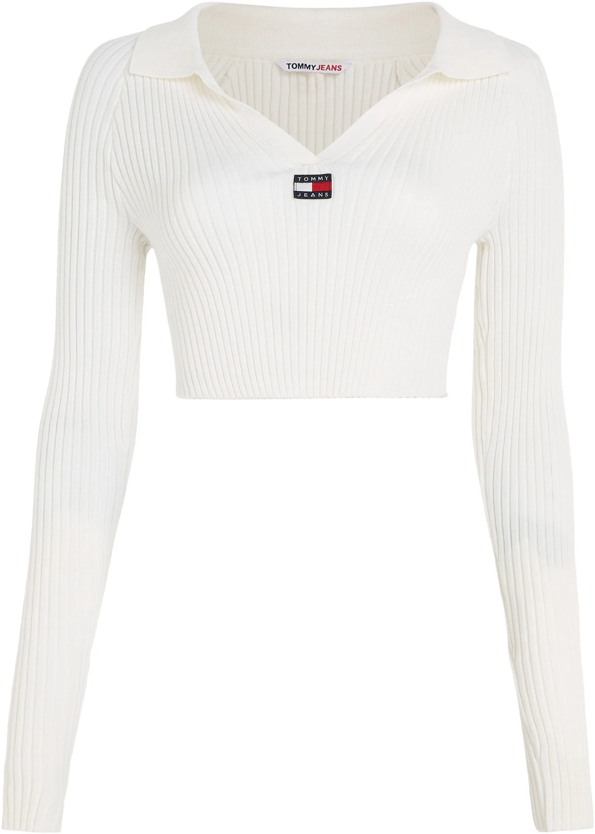 TOMMY JEANS Gebreide trui TJW XS BADGE RIB COLLAR SWEATER