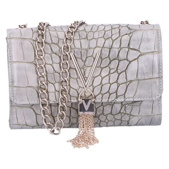 Valentino Audrey Pochette grijsbeige kroko