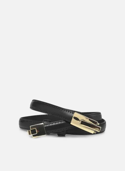      VILA VIKORI SLIM LEATHER JEANS BELT/EF  ZWART   