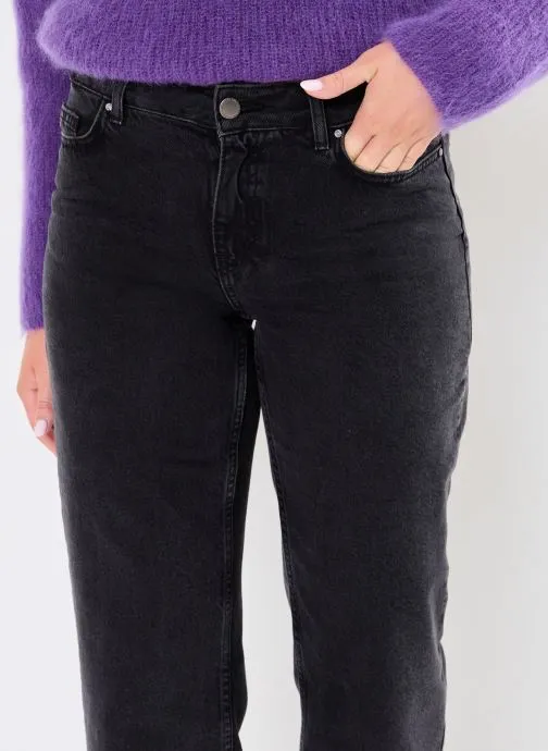      VILA VIMARIA LW STRAIGHT JEANS BLK OA 52967/R  ZWART   