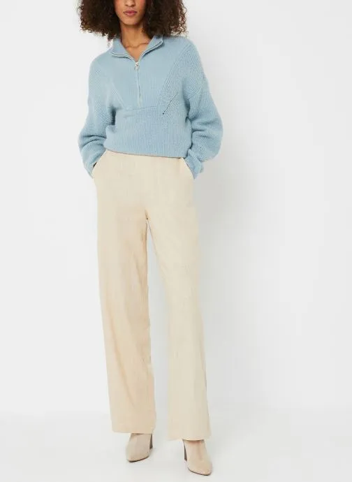      VILA VIPALERTO L/S ZIP KNIT PULLOVER/C22  BLAUW   